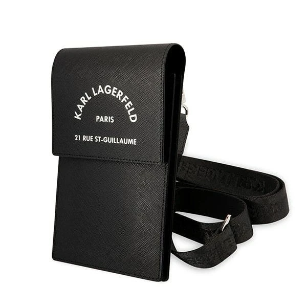 Dėklas Karl Lagerfeld Handbag KLWBSARSGK juodas Embossed RSG