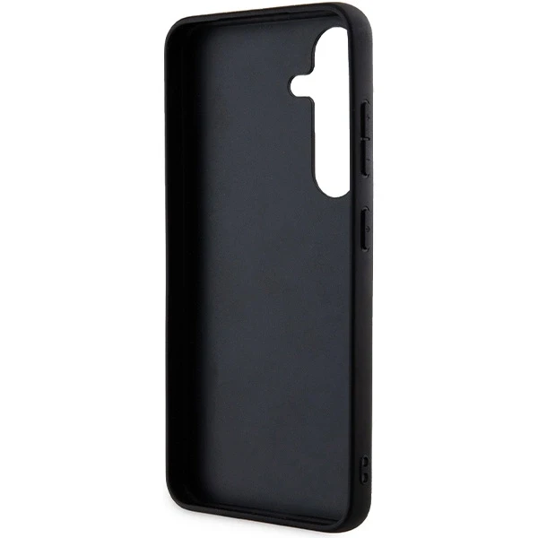 Dėklas Karl Lagerfeld Fixed Glitter Ikonik Logo Metal Pin - Samsung Galaxy S24+ Case juodas