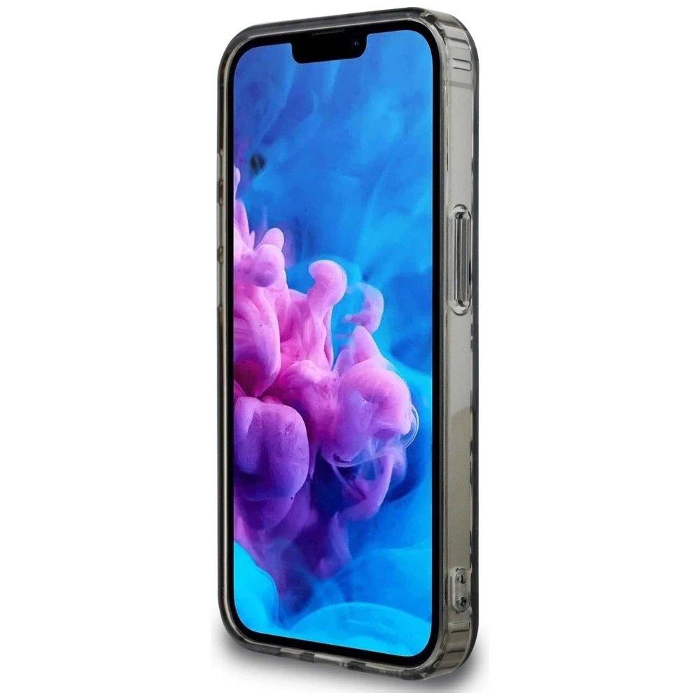 Karl Lagerfeld IML Repeat Logo dėklas, skirtas iPhone 16e - sidabrinis