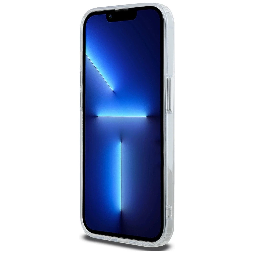 Karl Lagerfeld KLHMP14LHLSKCH Apple iPhone14 Pro 6.1″ baltos spalvos kietas dėklas IML Metal Karl&Choupette Head MageSaf