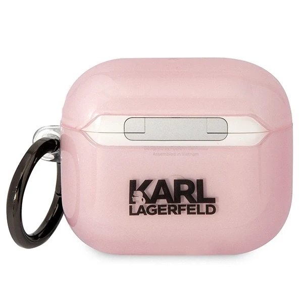 Karl Lagerfeld KLA3HNCHTCP Airpods 3 dėklas, rožinės spalvos, Ikonik Choupette