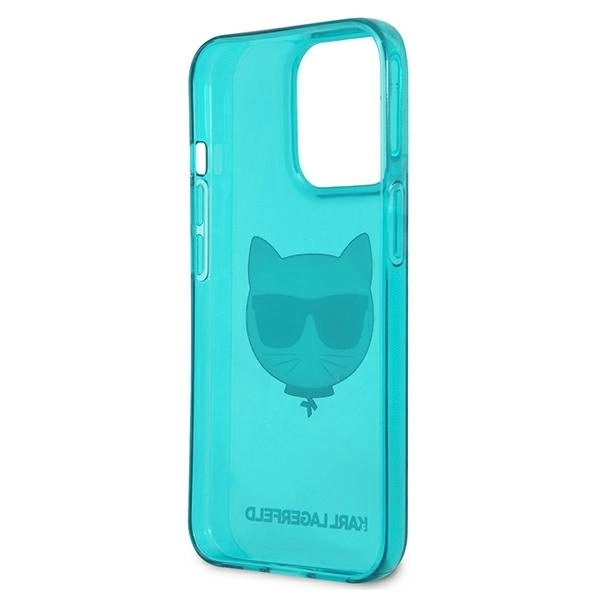 Dėklas Karl Lagerfeld HARDCASE KLHCP13LCHTRB IPHONE 13 PRO GLITTER CHOUPETTE FUN Mėlynas
