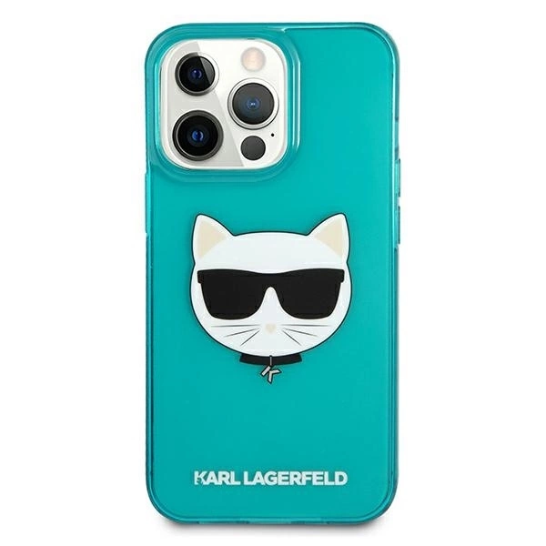 Dėklas Karl Lagerfeld HARDCASE KLHCP13LCHTRB IPHONE 13 PRO GLITTER CHOUPETTE FUN Mėlynas