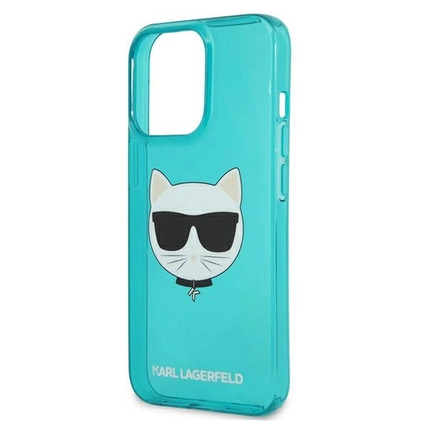 Dėklas Karl Lagerfeld HARDCASE KLHCP13LCHTRB IPHONE 13 PRO GLITTER CHOUPETTE FUN Mėlynas