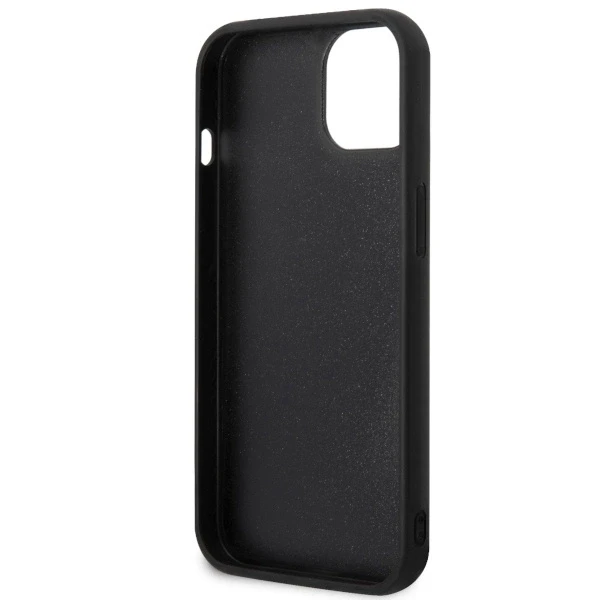 Karl Lagerfeld KLHCP14M3DRKINK iPhone 14 Plus / 15 Plus 6.7″ juodos spalvos kietas dėklas Rubber Ikonik 3D