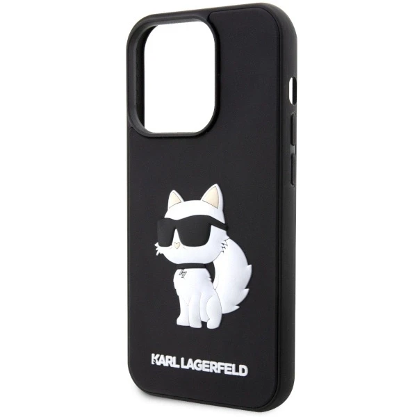Apple iPhone 14 Pro Max Karl Lagerfeld dėklas Rubber Choupette 3D (KLHCP14X3DRKHNK) juodos spalvos