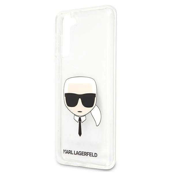 Samsung Galaxy S21 Plus Karl Lagerfeld dėklas Karl`s Head (KLHCS21MKTR) skaidrus