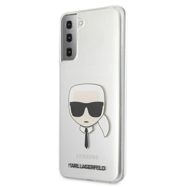 Samsung Galaxy S21 Plus Karl Lagerfeld dėklas Karl`s Head (KLHCS21MKTR) skaidrus