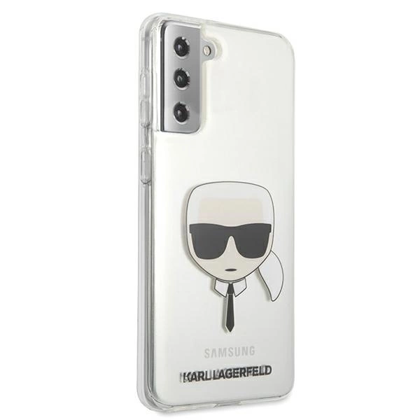 Samsung Galaxy S21 Plus Karl Lagerfeld dėklas Karl`s Head (KLHCS21MKTR) skaidrus