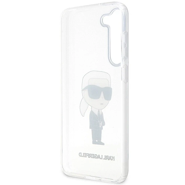 Karl Lagerfeld KLHCS23MHNIKTCT S23+ S916skaidrus kietas dėklas Ikonik Karl Lagerfeld