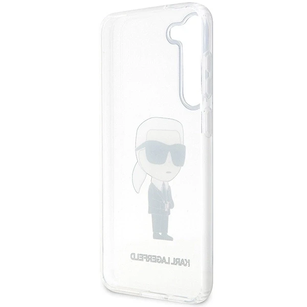 Karl Lagerfeld dėklas, skirtas Samsung Galaxy S23 KLHCS23SHNIKTCT permatomas HC IML NFT Ikonik