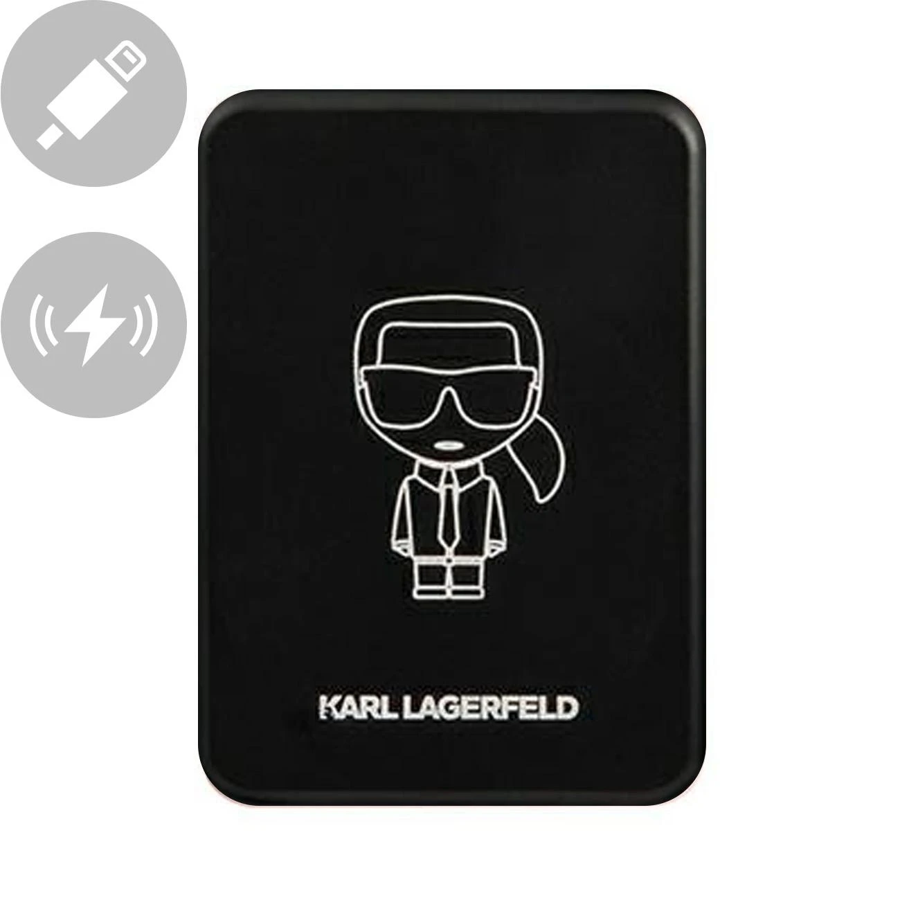 Karl Lagerfeld Karlo Lagerfeldo indukcinis maitinimo blokas KLPBMSOIBK 3000 mAh MagSafe