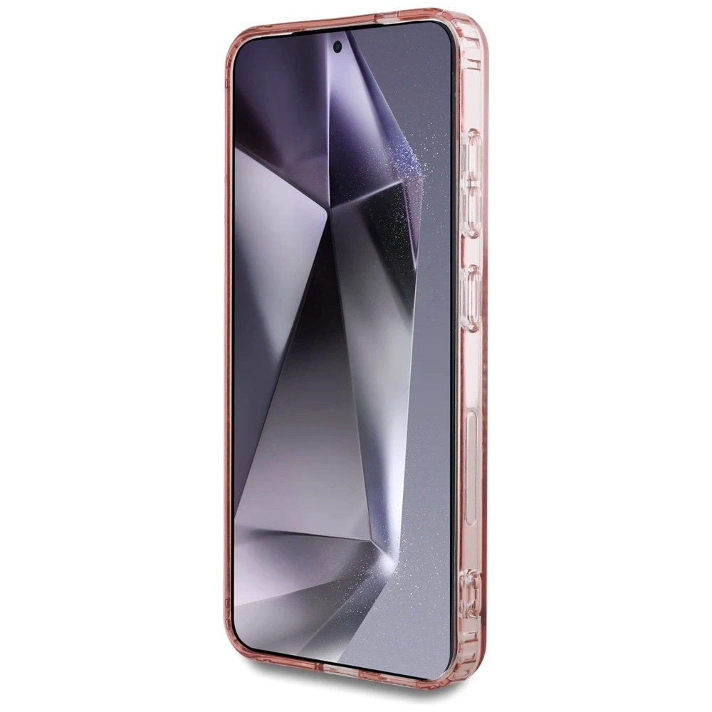 Dėklas Karl Lagerfeld Rhinestones K. Head Logo Samsung Galaxy S25 rožinės spalvos