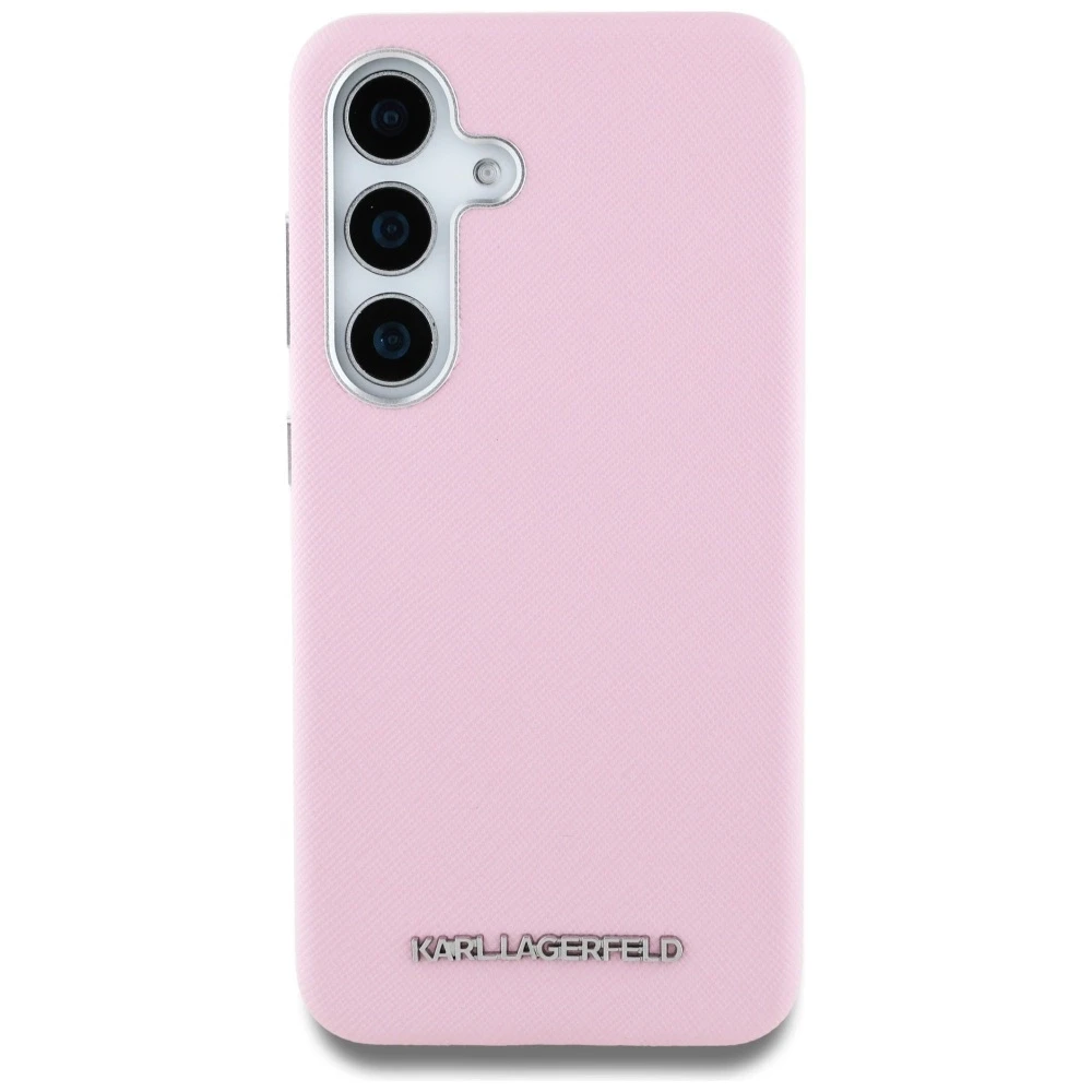 Dėklas Karl Lagerfeld Saffiano Full Wrapped Elongated Metal Logo MagSafe Samsung Galaxy S25+