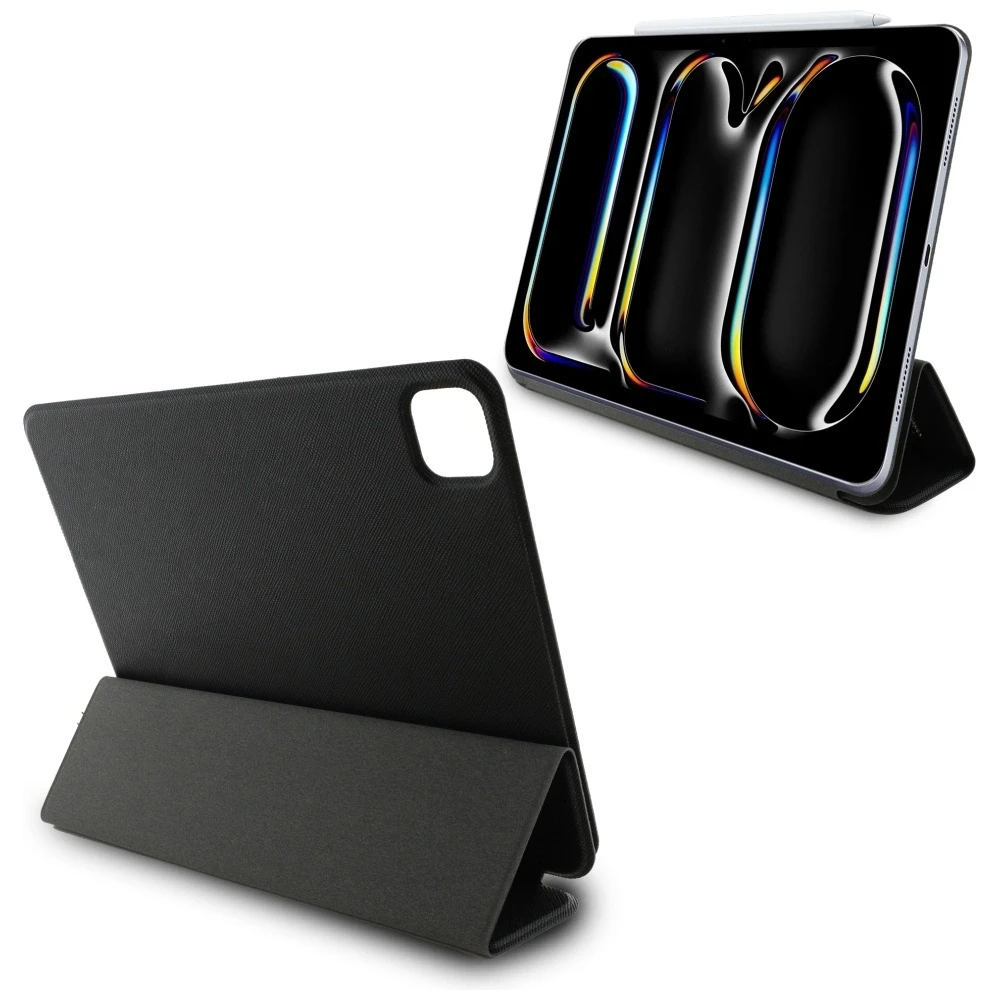 Karl Lagerfeld KLFC11PM24SAKCK Apple iPad Pro 11″ 2024 Book Cover juodos spalvos Saffiano Magnetic Karl &Ch