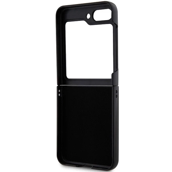 Karl Lagerfeld KLHCZF5SAPCHNPK Z Flip5F731 kietas dėklas juodos spalvos Saffiano Monogram Choupette Pin