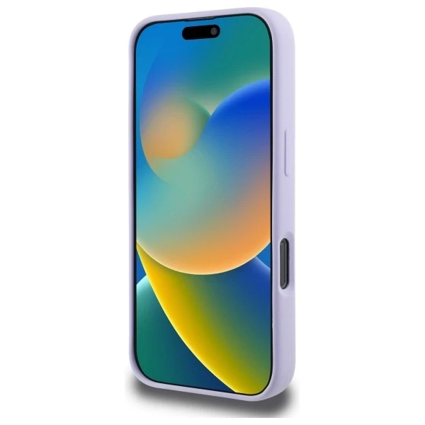 Karl Lagerfeld KLHMP16LSCMKCRHU iPhone 16 Pro 6.3″ violetinis kietas dėklas Silicone Karl&Choupette