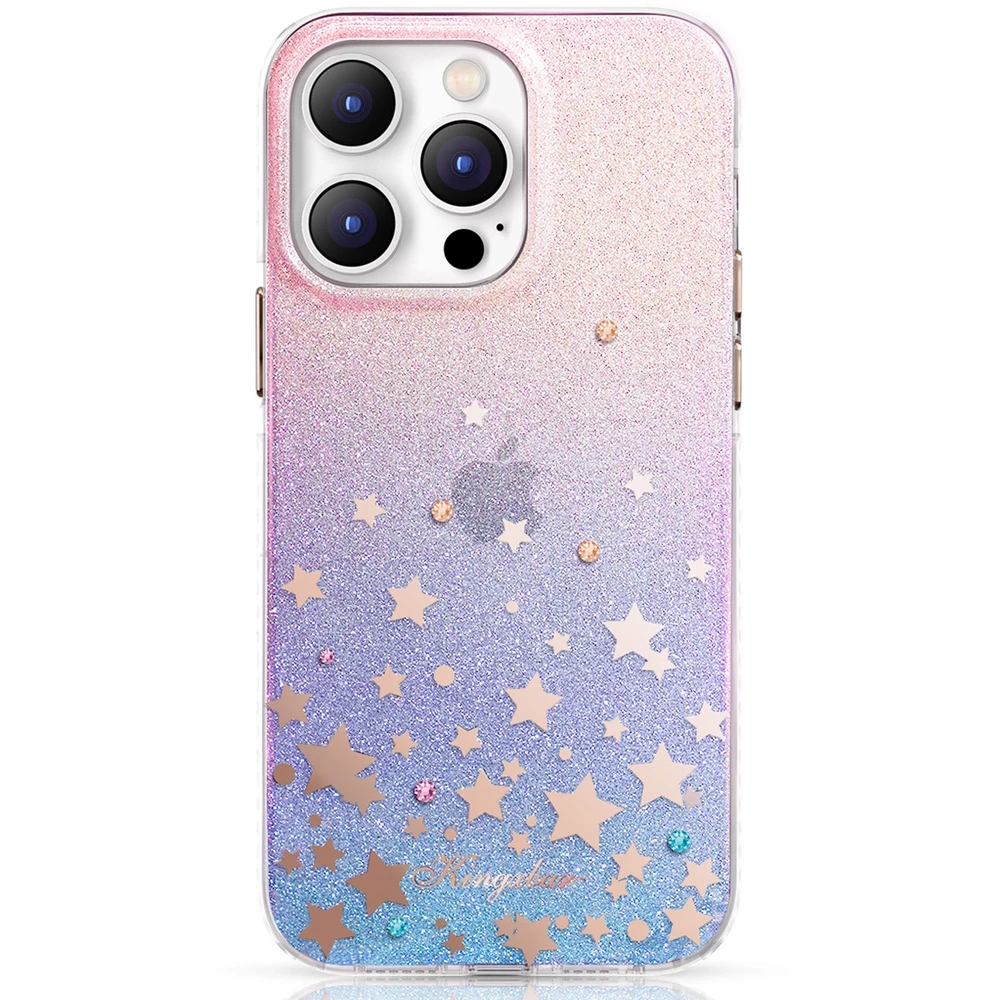 Dėklas Kingxbar Heart Star serijos iPhone 14 Plus su zodiako žvaigždėmis