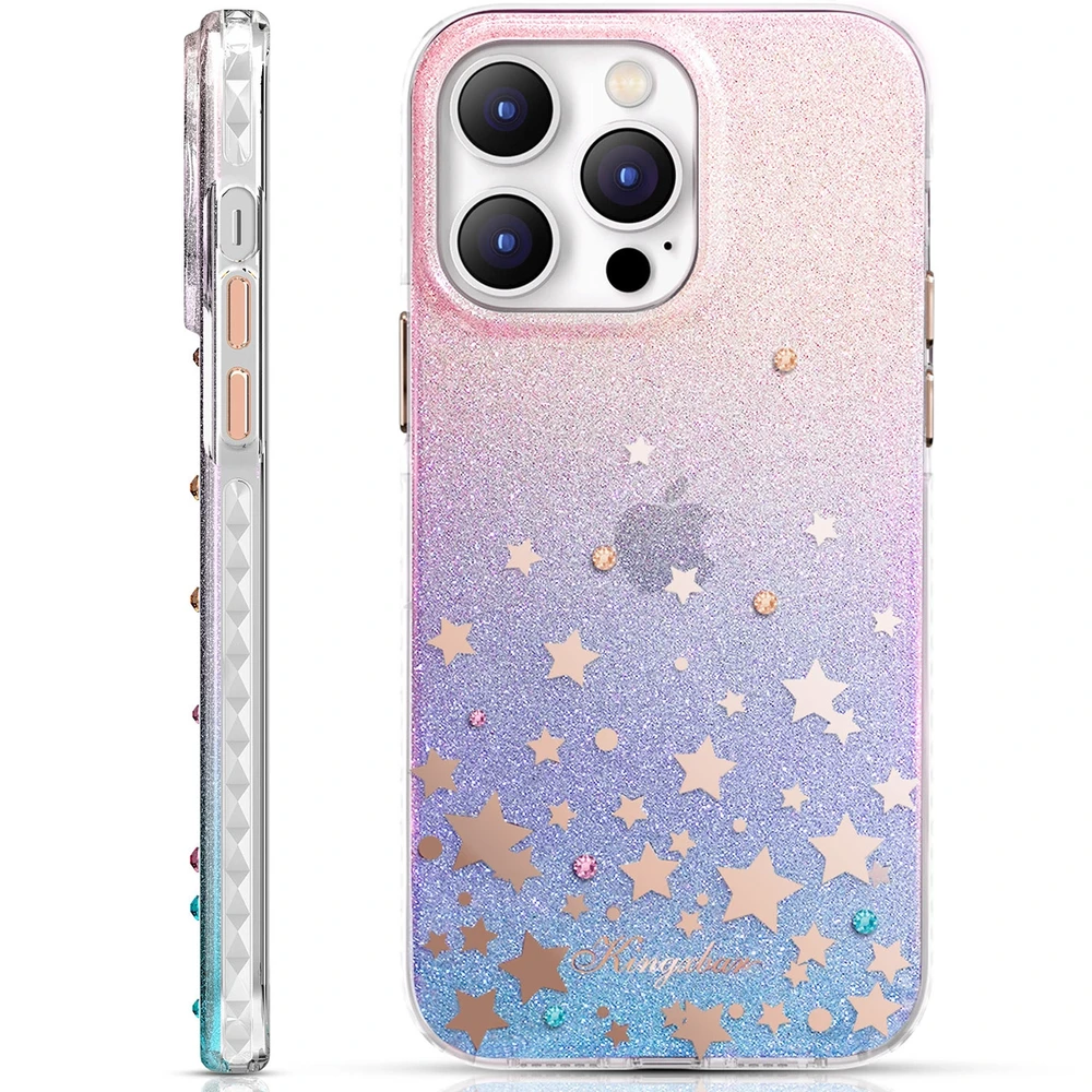 Dėklas Kingxbar Heart Star serijos iPhone 14 Plus su zodiako žvaigždėmis