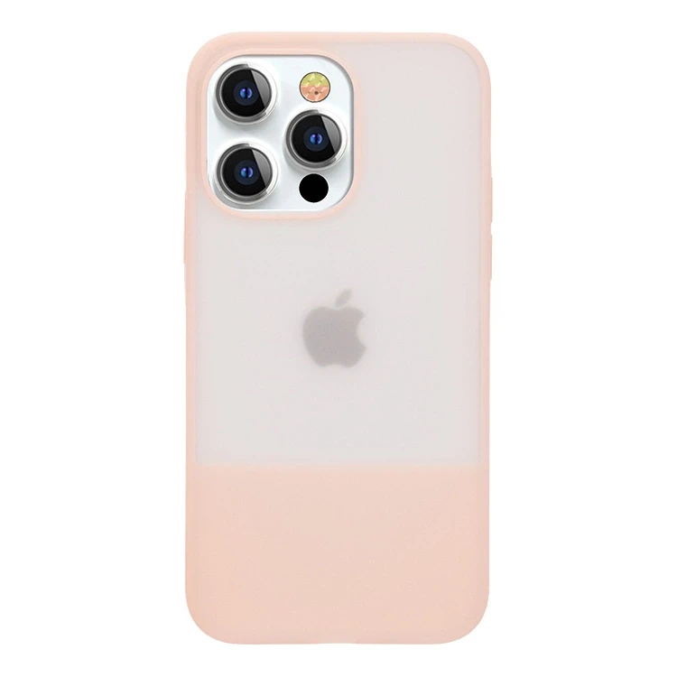 Kingxbar Plain Series Apple iPhone 13 Pro silikoninis dėklas telefonui rožinės spalvos