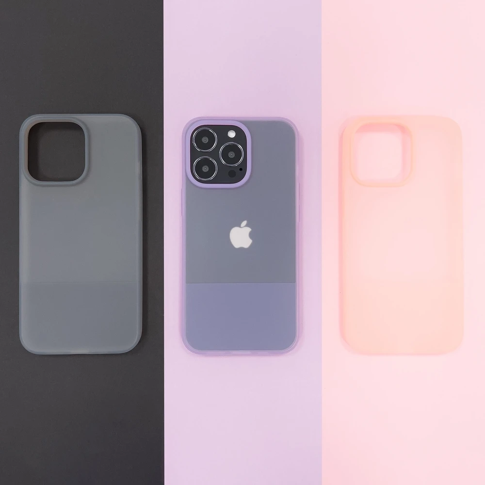 Kingxbar Plain Series Apple iPhone 13 Pro Max silikoninis dėklas telefonui rožinės spalvos