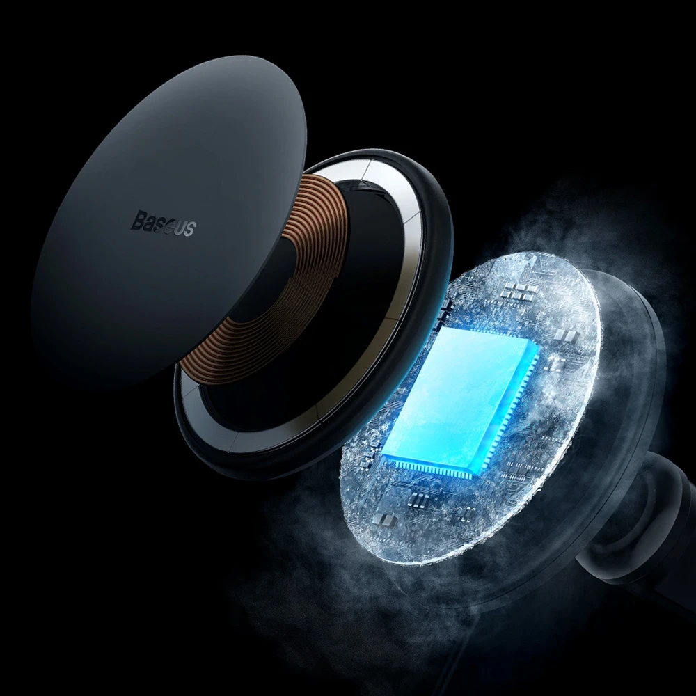 Magnetinis automobilinio telefono laikiklis Baseus CW01 prie ventiliacijos tinklelio su automobiliniu įkrovikliu USB-C, 15W + 25W (juodas)