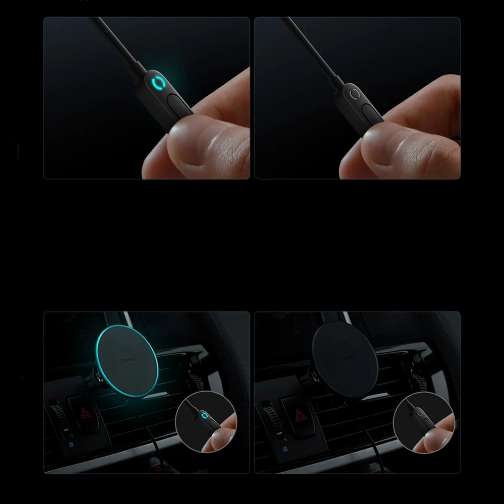 Magnetinis automobilinio telefono laikiklis Baseus CW01 prie ventiliacijos tinklelio su automobiliniu įkrovikliu USB-C, 15W + 25W (juodas)