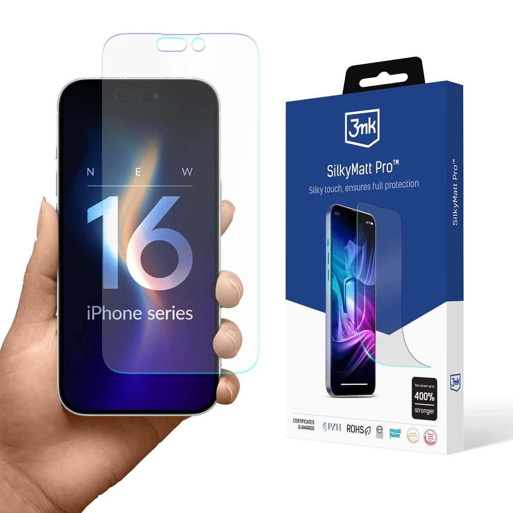 Matinė apsauginė plėvelė 3mk Silky Matt Pro Apple iPhone 16