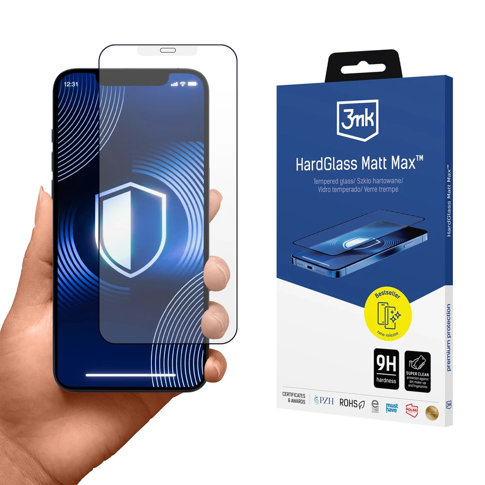 3mk HardGlass Matt Max su Apple iPhone 12 Pro Max