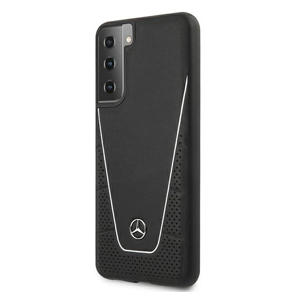 Mercedes Benz Samsung Galaxy S21 Mercedes dėklas Dynamic Line (MEHCS21SCLSSI) juodos spalvos