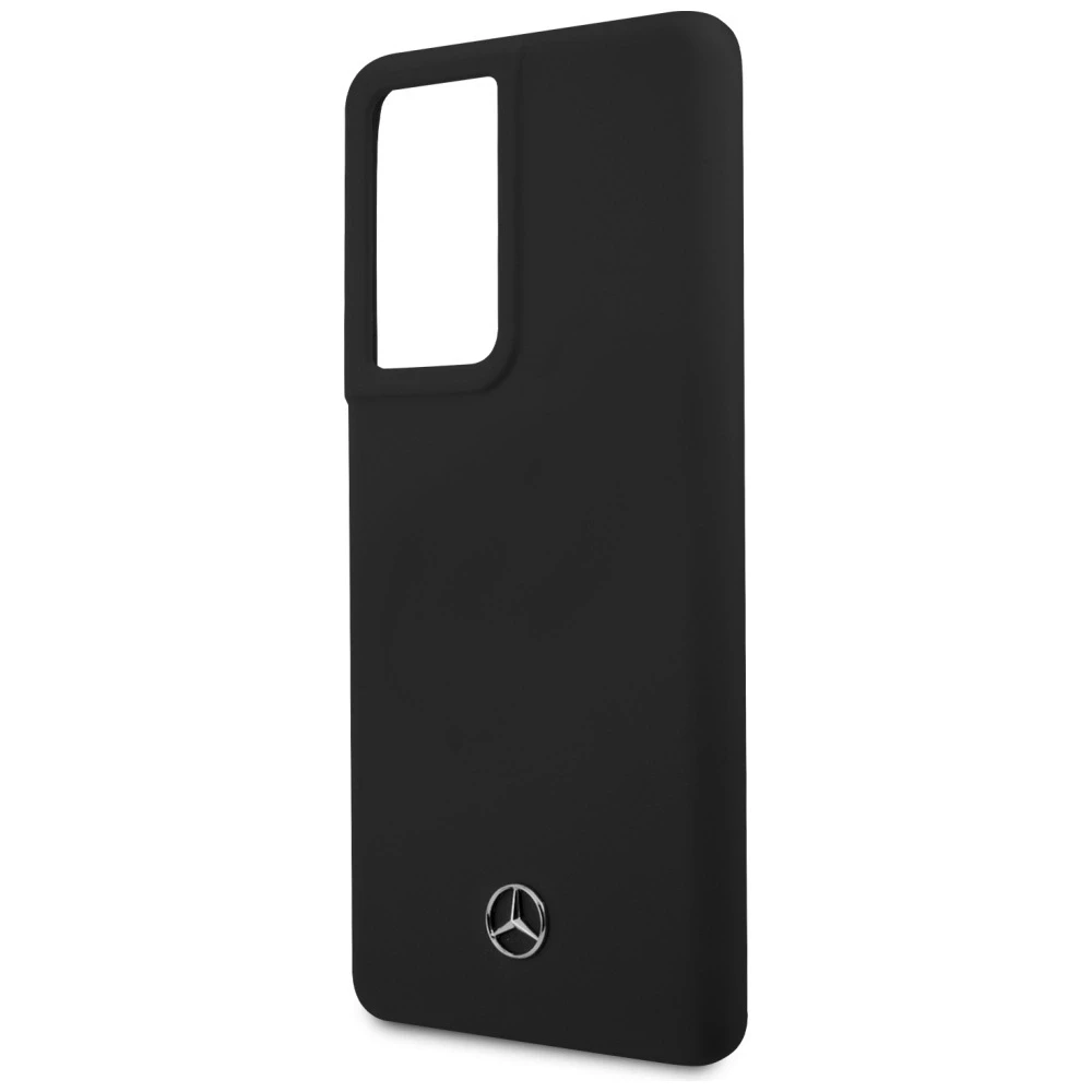 Mercedes MEHCS21LSILBK S21 Ultra G998 juodos spalvos kietas dėklas Silicone Line