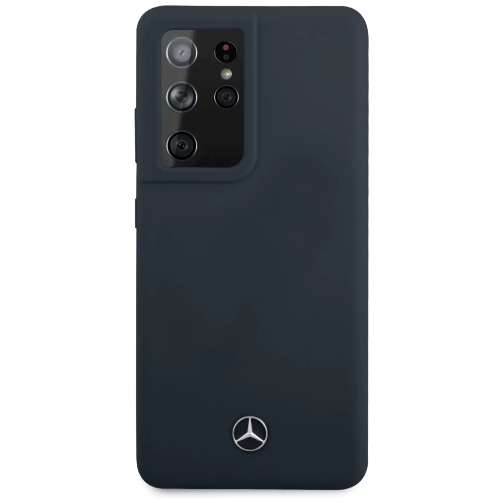 Mercedes MEHCS21LSILNA S21 Ultra G998 mėlynas kietas dėklas Silicone Line
