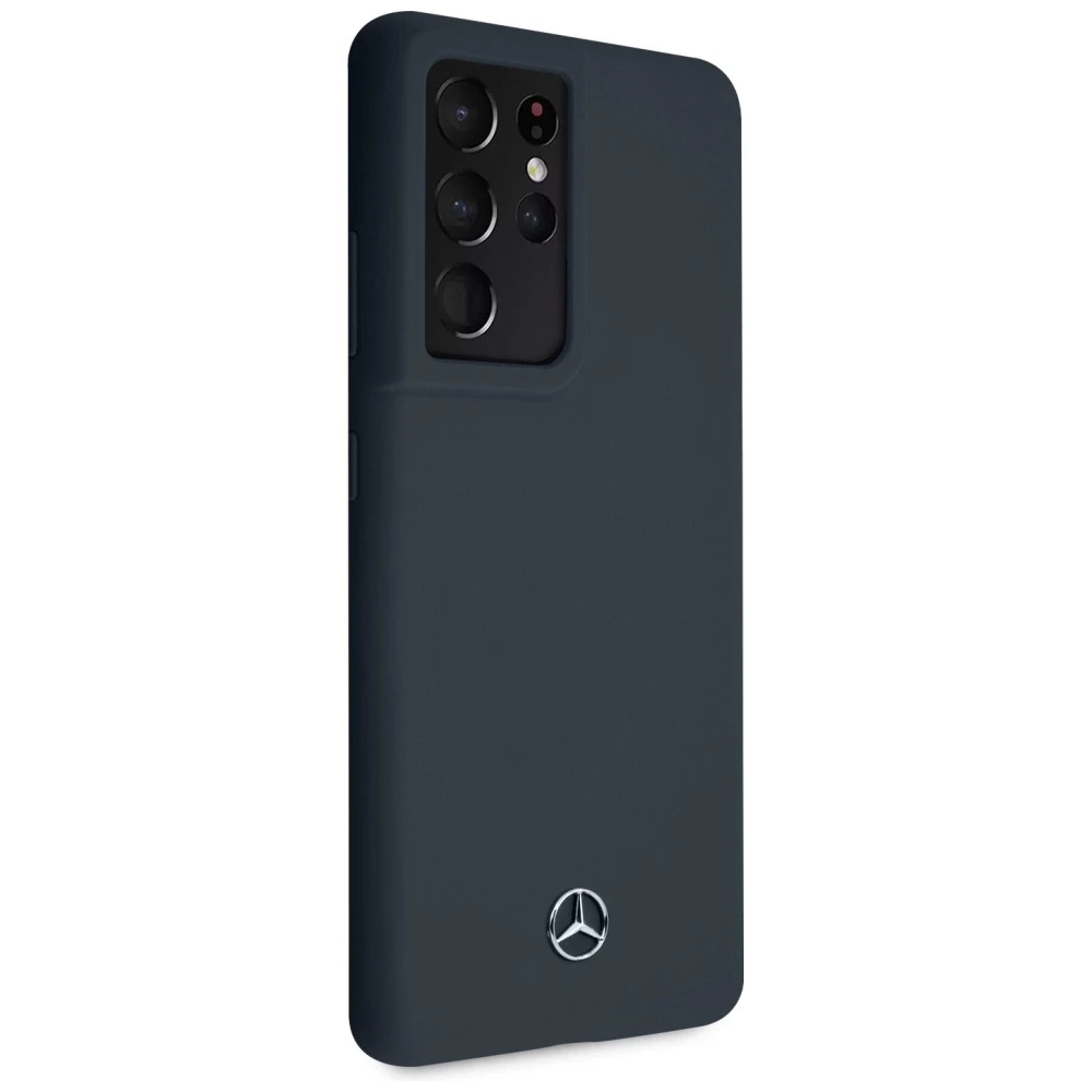 Mercedes MEHCS21LSILNA S21 Ultra G998 mėlynas kietas dėklas Silicone Line