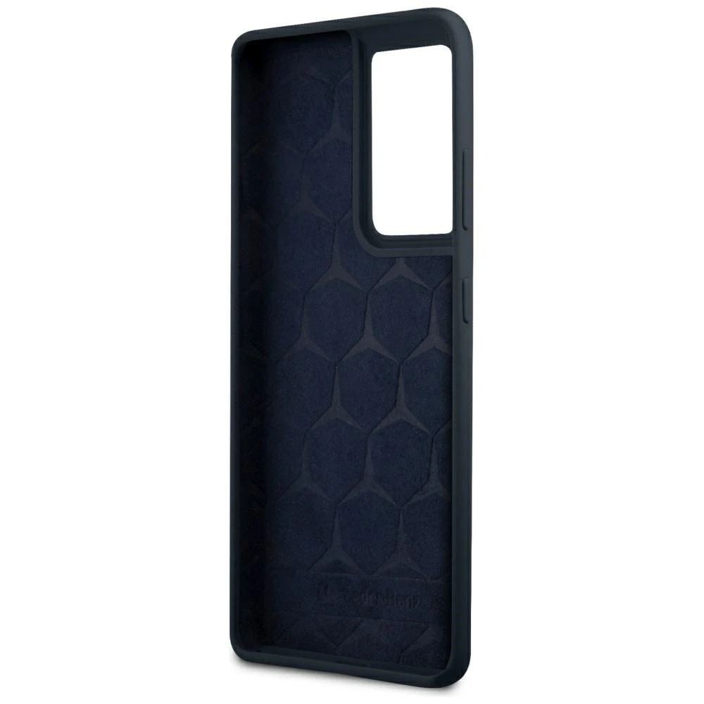 Mercedes MEHCS21LSILNA S21 Ultra G998 mėlynas kietas dėklas Silicone Line