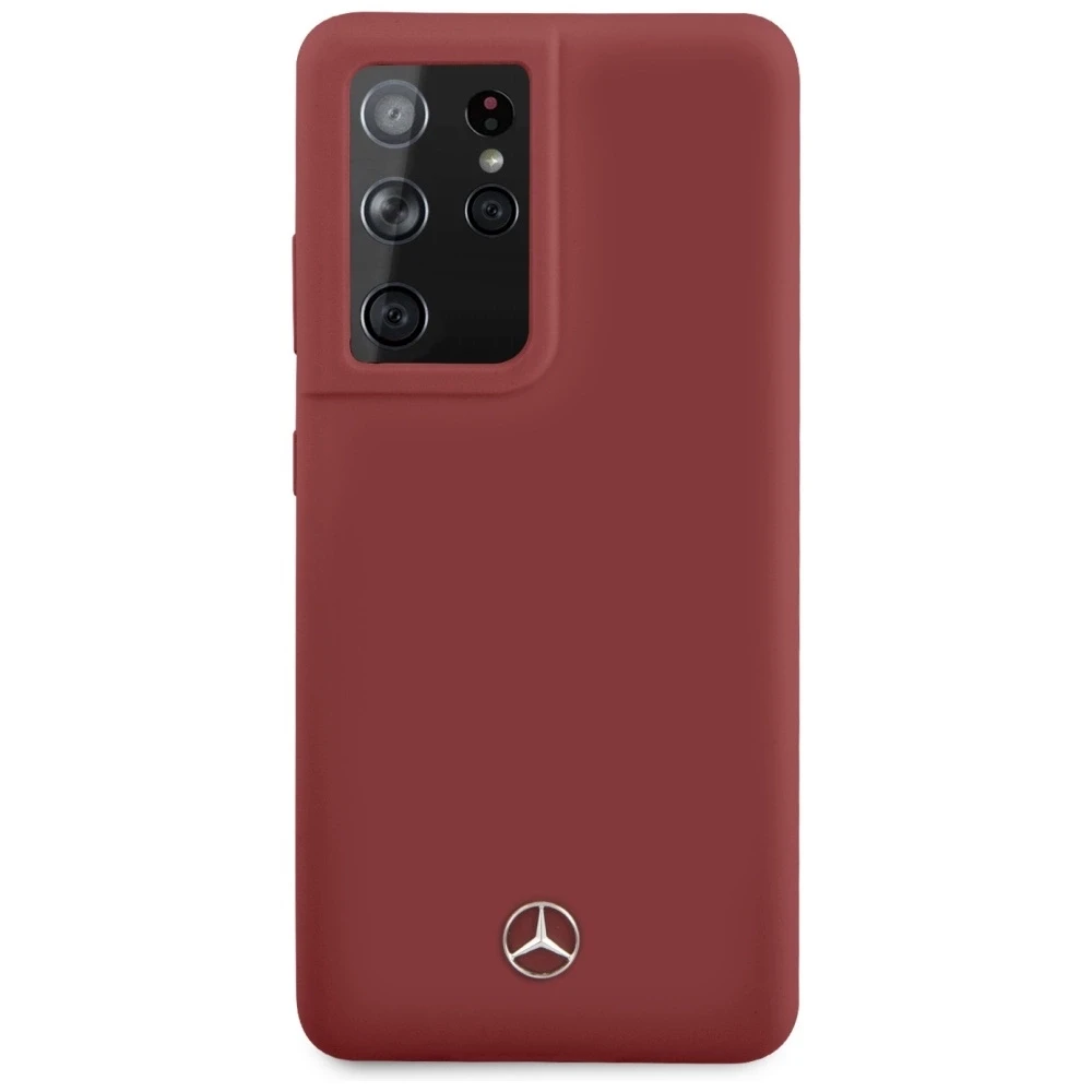 Mercedes MEHCS21LSILRE S21 Ultra G998 red kietas dėklas Silicone Line