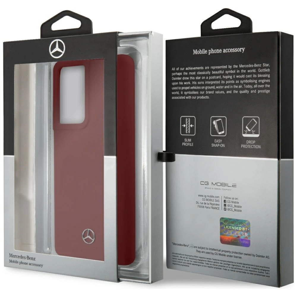 Mercedes MEHCS21LSILRE S21 Ultra G998 red kietas dėklas Silicone Line