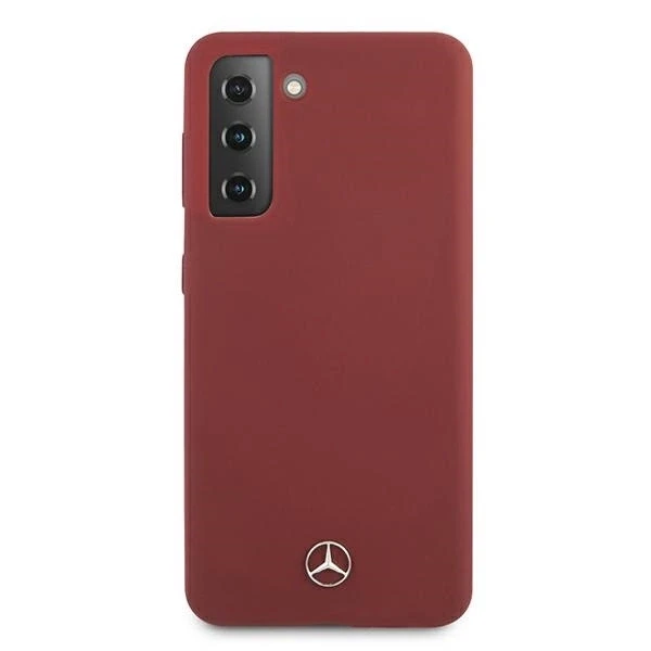 Mercedes MEHCS21SSILRE S21 G991 red kietas dėklas Silicone Line