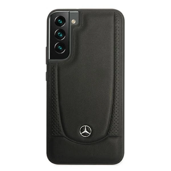 Mercedes Leather Urban Line - dėklas skirtas Samsung Galaxy S22+ Juodas