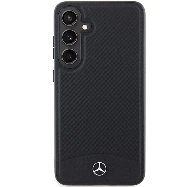Mercedes MEHMS24S23RBARK S24 S921 juodos spalvos kietas dėklas Leather Textured & Plain MagSafe
