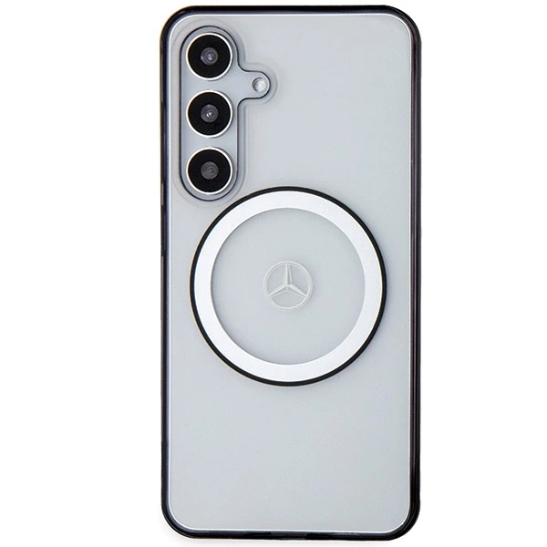 Mercedes MEHMS24S23HUOKC S24 S921 skaidrus kietas dėklas Printed Logo MagSafe