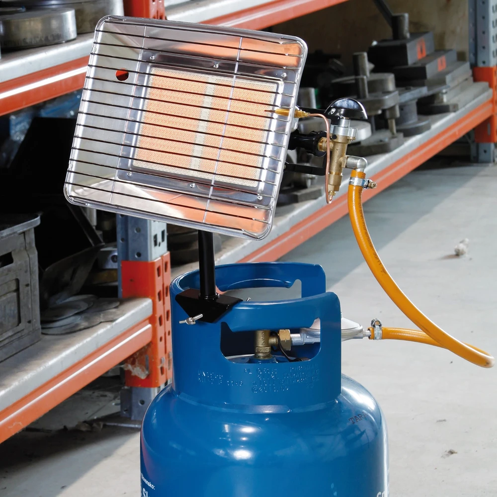 meva BRI spindulinis šildytuvas PB LPG dujų balionui