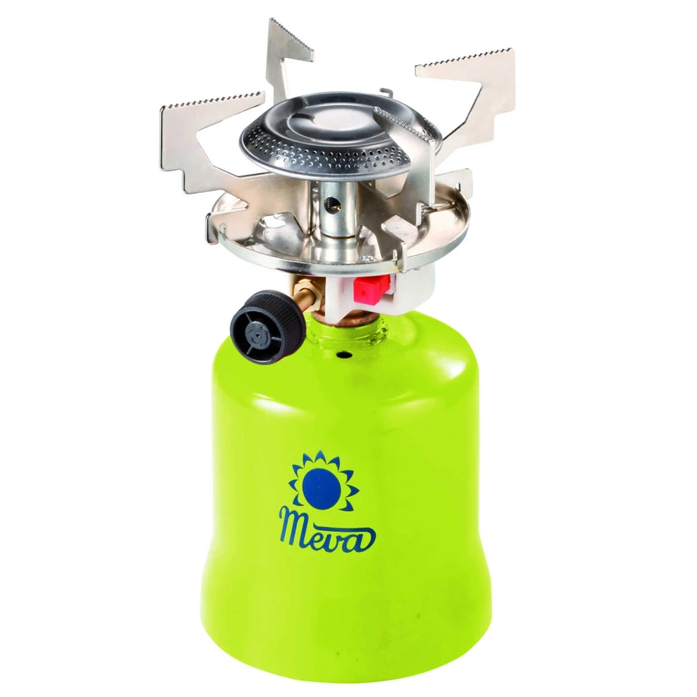 meva Dujinė kempinginė viryklė su pradurtomis dujinėmis kasetėmis FOCUS pjezo degiklis 1.4kW
