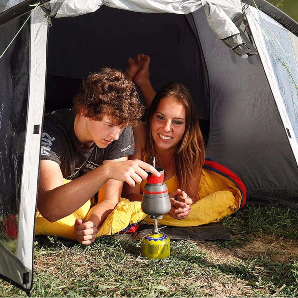 meva Dujų kasetė su vožtuvu ir sriegiu turistinei viryklei PB 100g