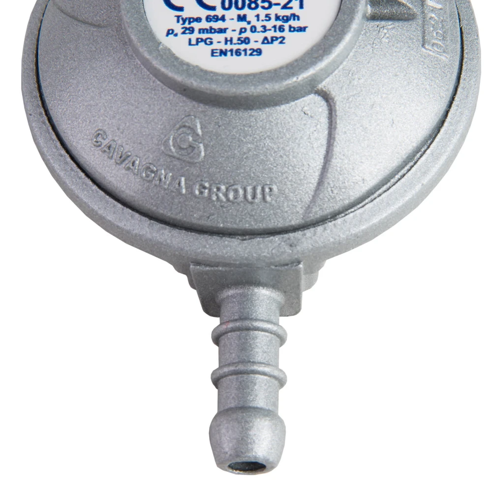 Meva Dujų slėgio reduktorius LPG dujų balionui 37mbar 1,5kg/h Type 694