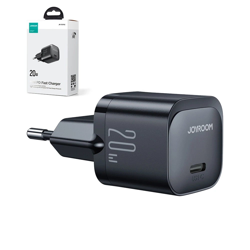 Įkroviklis Joyroom JR-TCF02 20W USB-C juodas