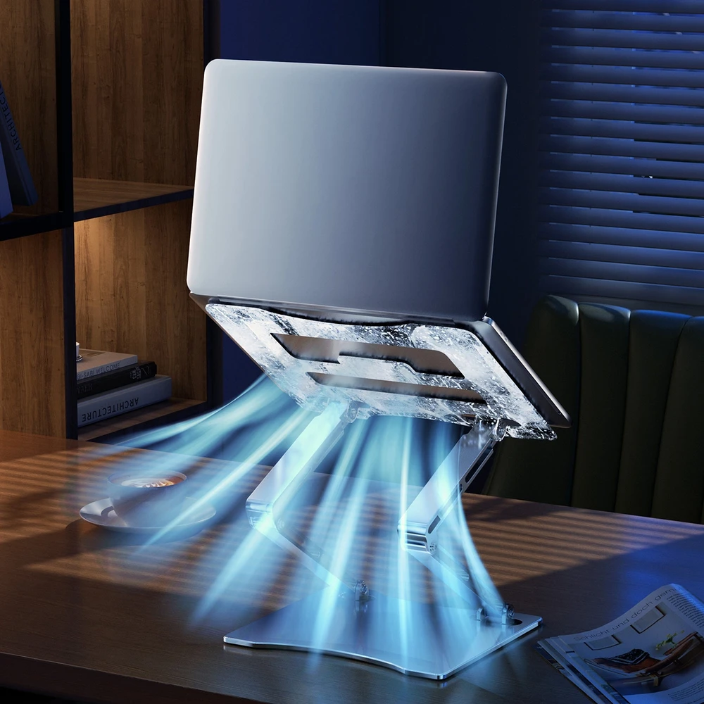 Wozinsky WRS-CPY75DSS aluminum nešiojamo kompiuterio stovas – sidabro spalvos