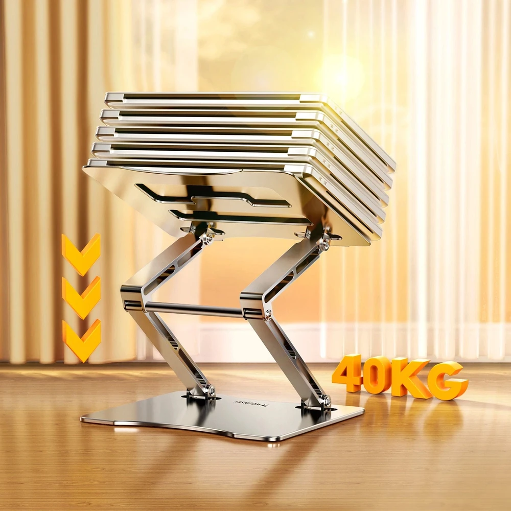 Wozinsky WRS-CPY75DSS aluminum nešiojamo kompiuterio stovas – sidabro spalvos