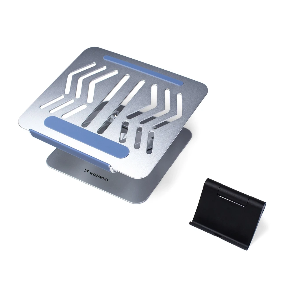 Wozinsky WRS-CPY84SS Aluminum nešiojamo kompiuterio stovas – sidabro spalvos