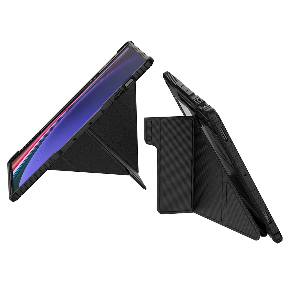 Nillkin Bumper PRO Protective Stand Multi-angle Samsung Galaxy Tab S9+ dėklas planšetiniam kompiuteriui juodos spalvos
