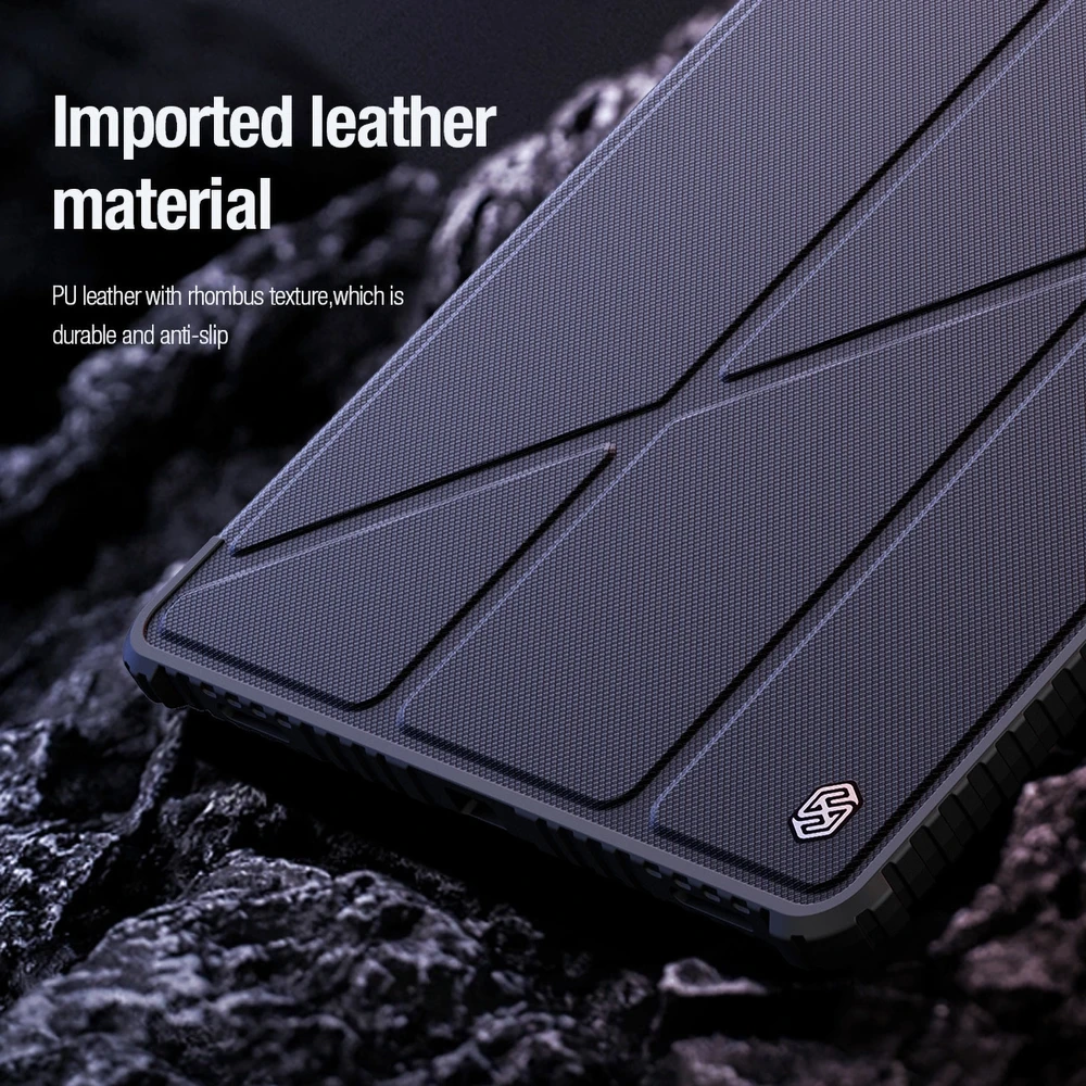 Nillkin Bumper PRO Protective Stand Multi-angle Samsung Galaxy Tab S9+ dėklas planšetiniam kompiuteriui juodos spalvos